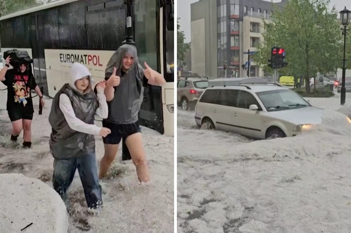 A Freak Hailstorm Hit Poland And The Videos Look Unreal