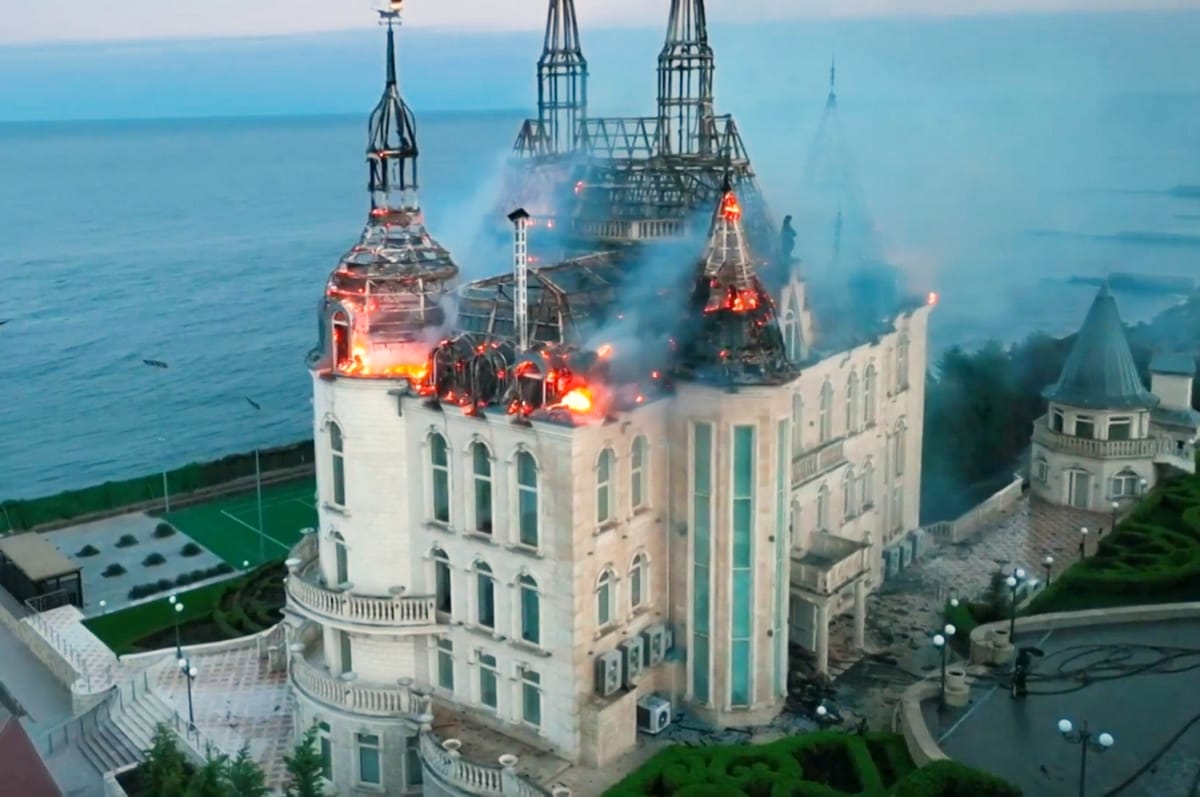 Russia Bombed And Destroyed Ukraine’s “Harry Potter Castle” And The Video Looks Horrifying