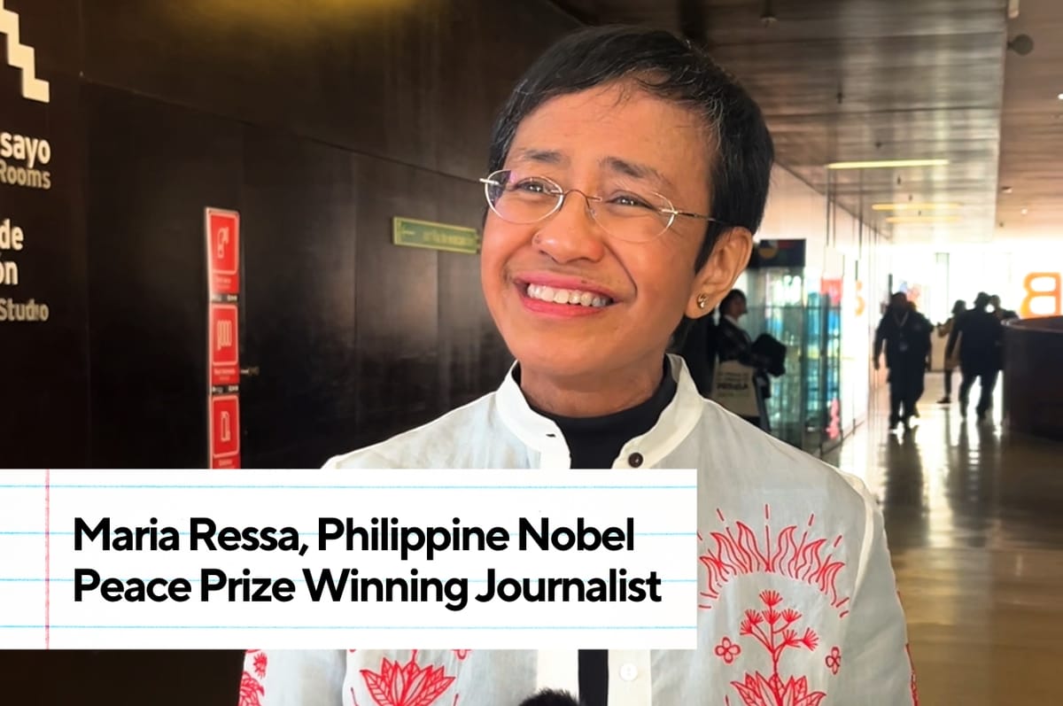 Philippine Nobel Peace Prize-Winning Journalist Maria Ressa Says Young People Must Make Social Media Work For Them