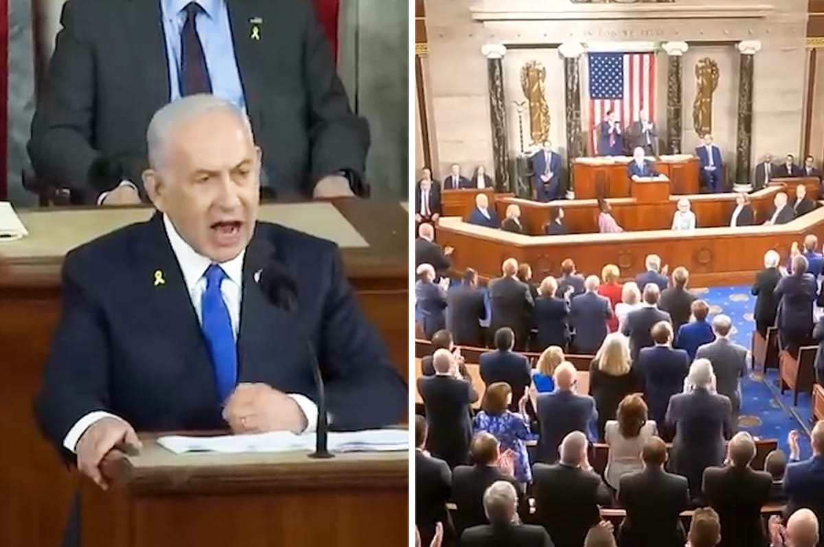 Netanyahu Defended Israel’s Genocide In Gaza At The US Congress And Got A Standing Ovation