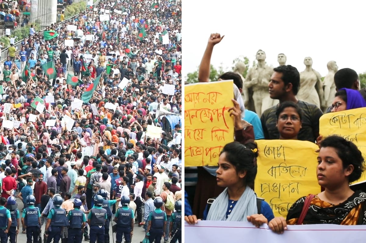 Bangladeshi Students Are Holding Mass Protests For Equal Job Opportunities Despite Police Killing 170 Protesters