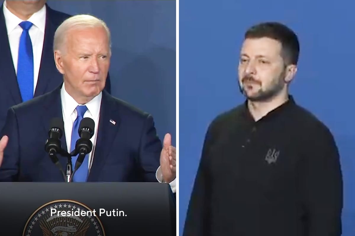 Biden Introduced Ukrainian President Zelenskyy As “President Putin” But Zelenskyy's Response Was Iconic