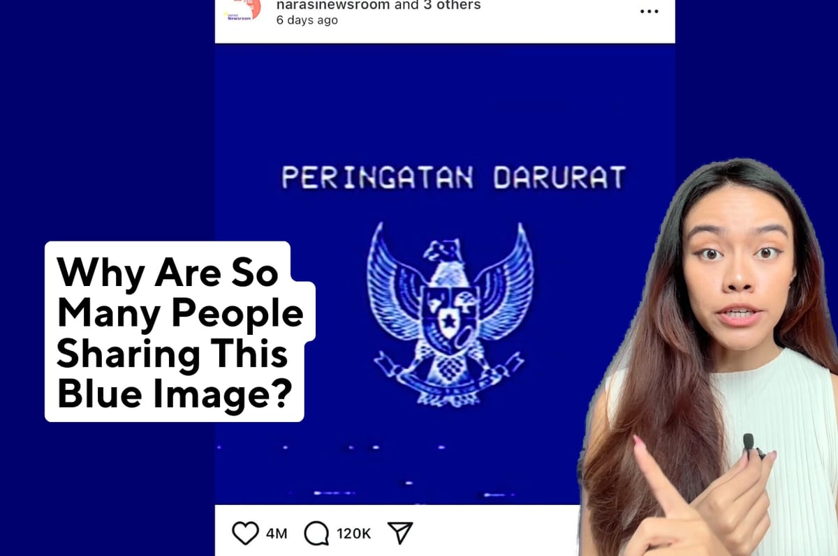 Indonesians Are Sharing This Blue Image To Draw Attention To The Parliament's Attempt To Erod Democracy