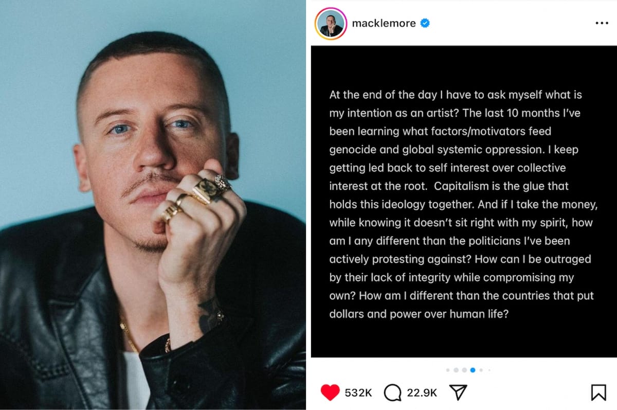 Macklemore Has Canceled His Concert In Dubai Because Of The UAE's Involvement In Sudan’s Civil War