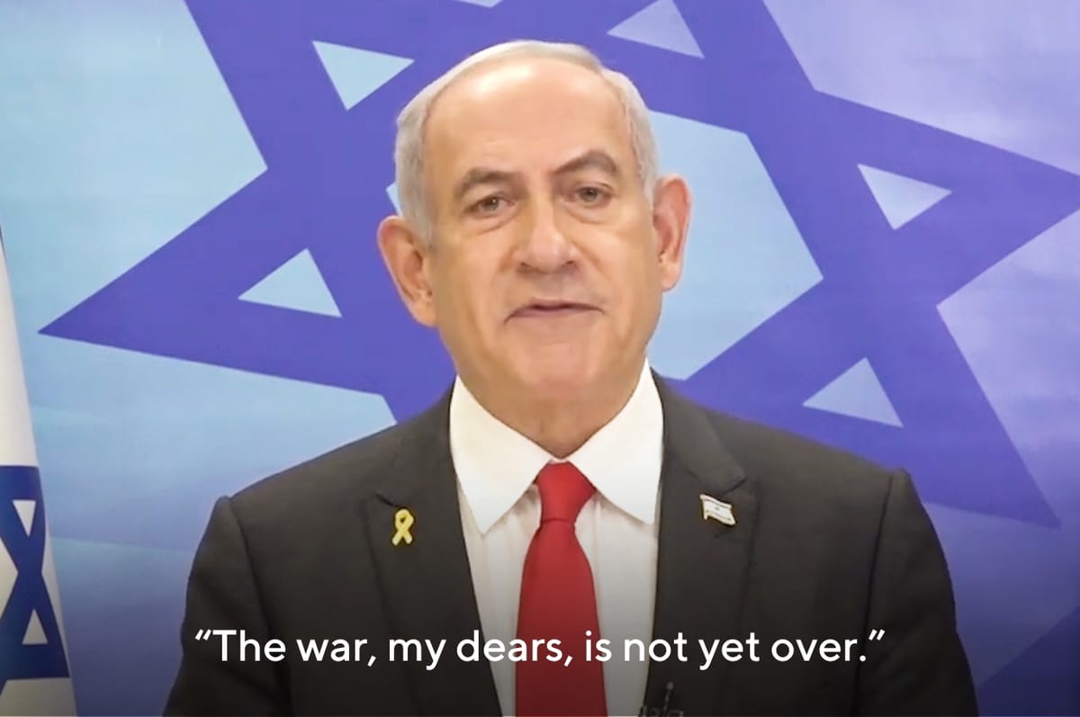 After Killing Hamas’ Top Leader  In Gaza, Netanyahu Said The War  Is "Not Over Yet"