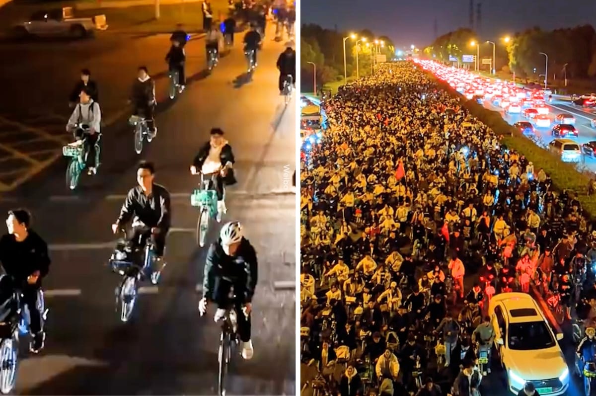 Thousands Of Chinese College Students Are Joining A Mass Night Bike Ride To Go Eat A Famous Soup Dumpling