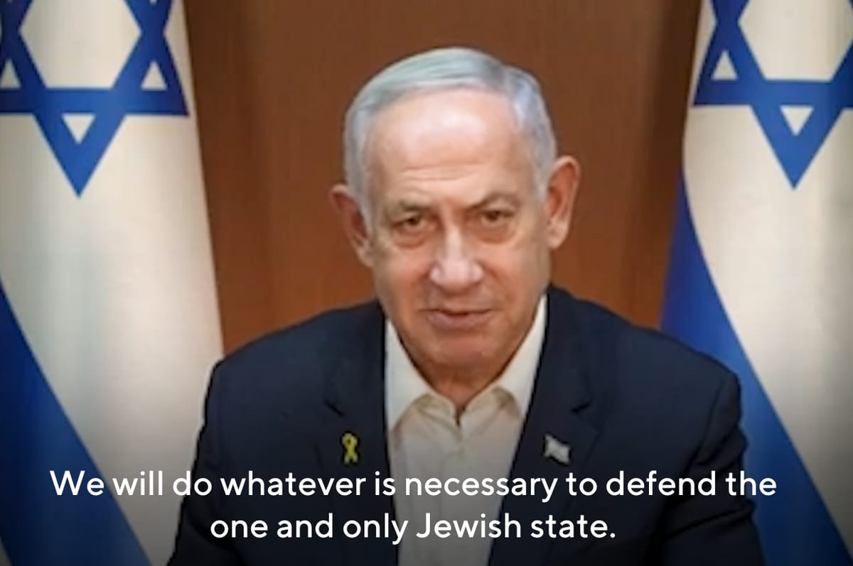 In His Christmas Address, Netanyahu Said Israel Wants Peace But Will “Do Whatever It Takes” To Fight Evil