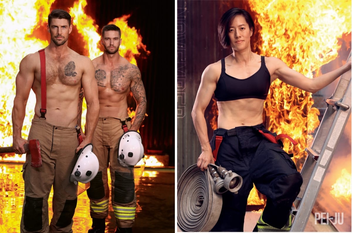 Australian Firefighters Posed With Taiwanese Firefighters For Their Charity Calendar And It’s Too Hot To Handle