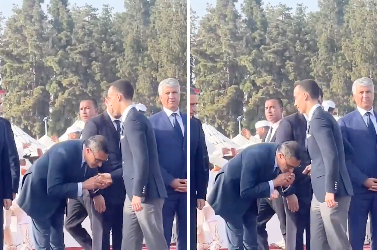 The Crown Prince Of Morocco Refuses To Let People Kiss His Hand And Avoids It In The Most Brilliant Way