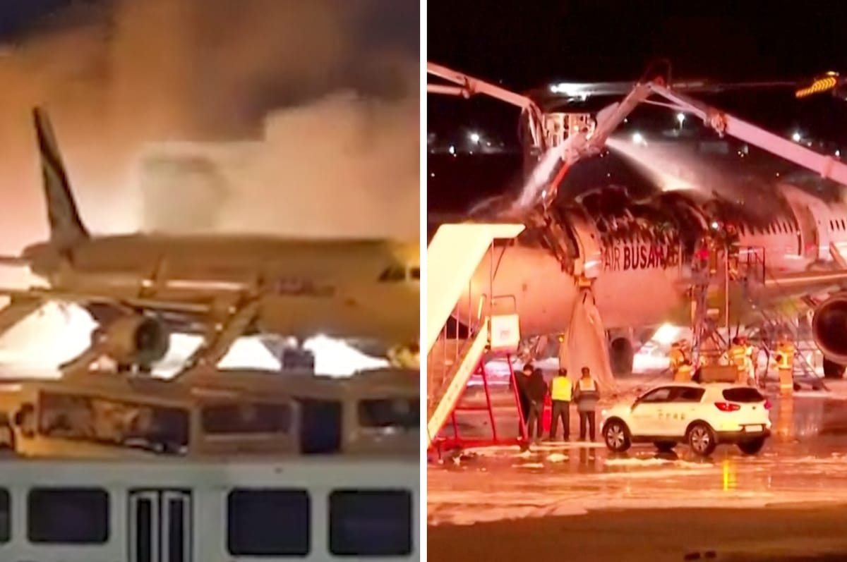 A South Korean Plane Caught Fire Just Before Taking Off And All 169 Passengers Had To Be Evacuated