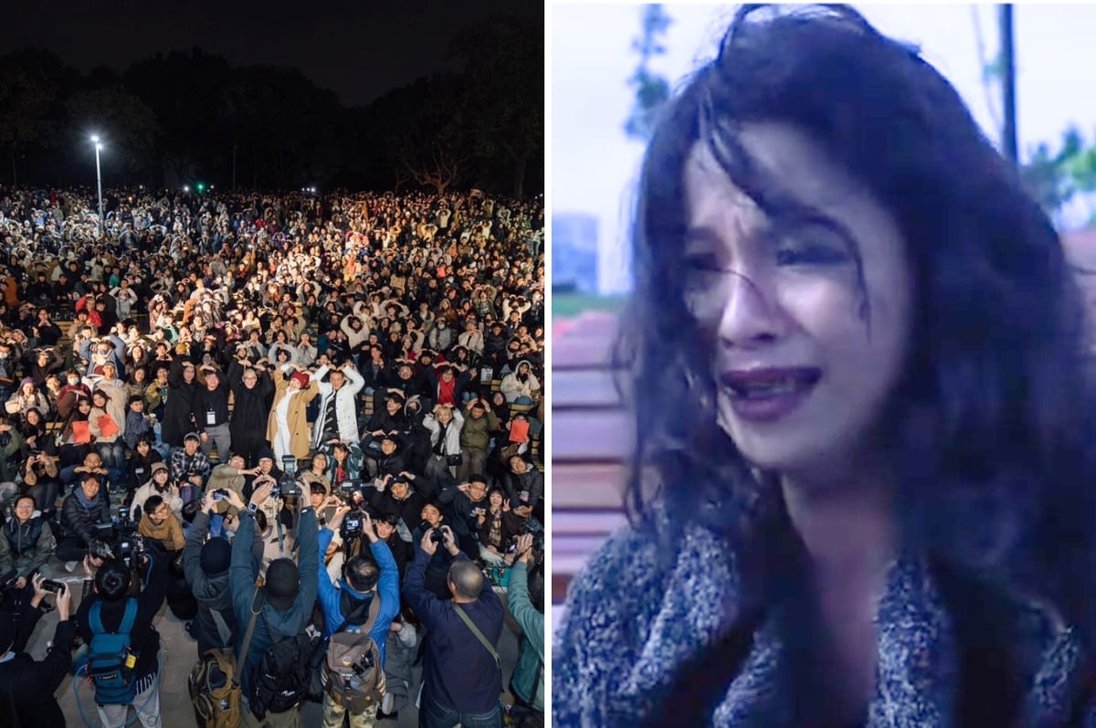 Thousands Of People In Taiwan Met At A Park To Cry To A Famous Movie While Counting Down To 2025