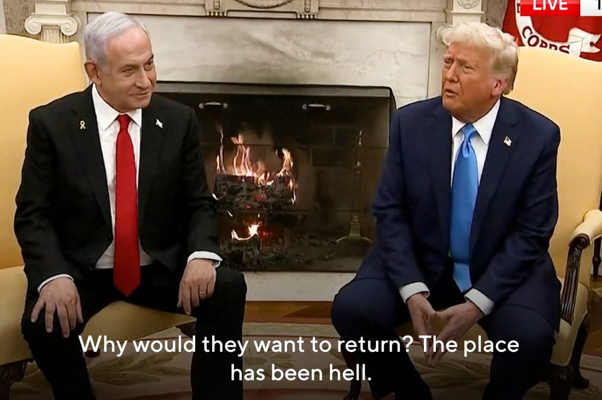 Trump Openly Called For Ethnic Cleansing In Gaza During An Interview With Netanyahu