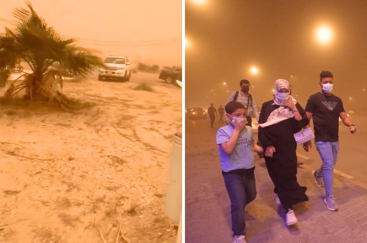 Iraq Was Hit By A Huge Sandstorm, Engulfing It In A Haze And Leaving Thousands Struggling To Breathe