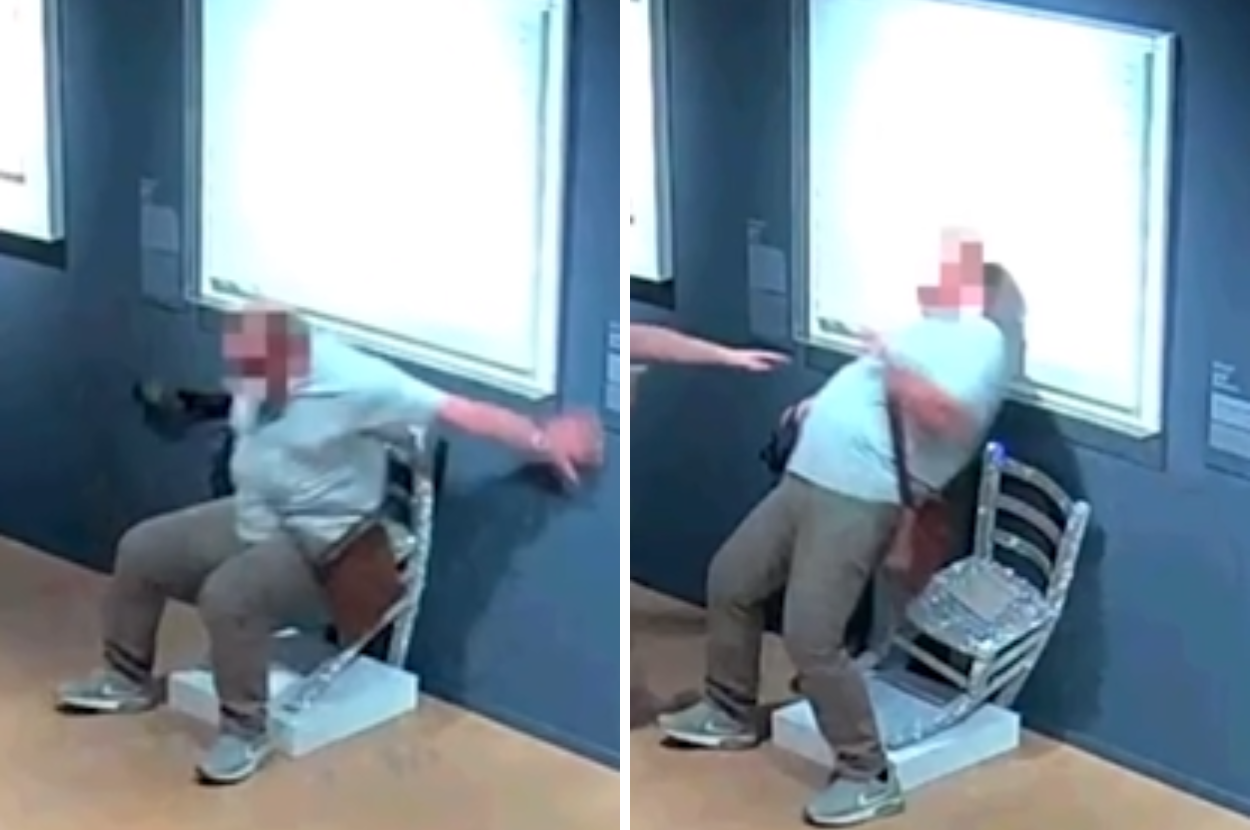 A Tourist In Italy Destroyed A "Van Gogh" Chair In A Museum While Trying To Pose With It