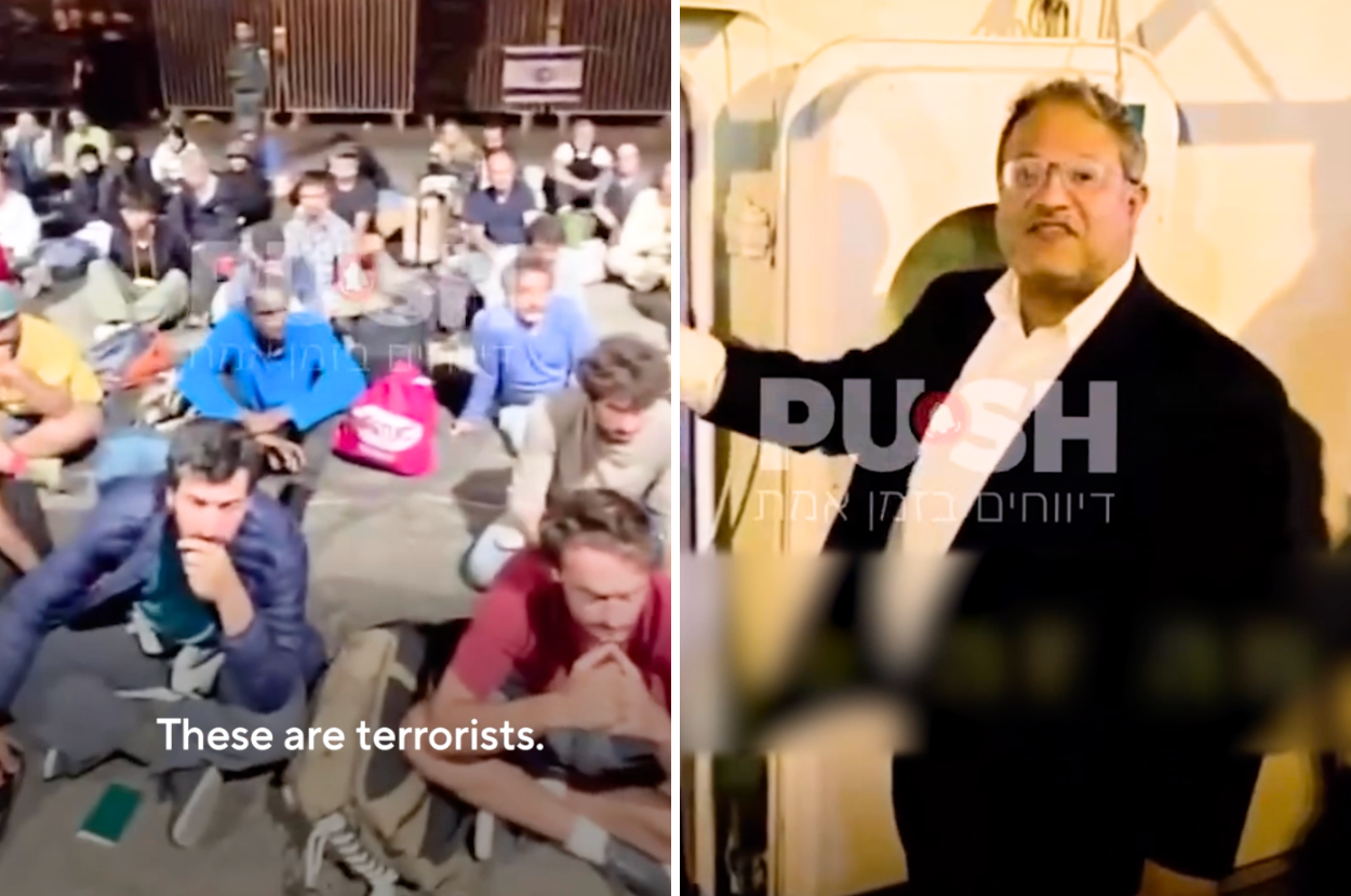 israel ben gvir taunt global sumud flotilla activists