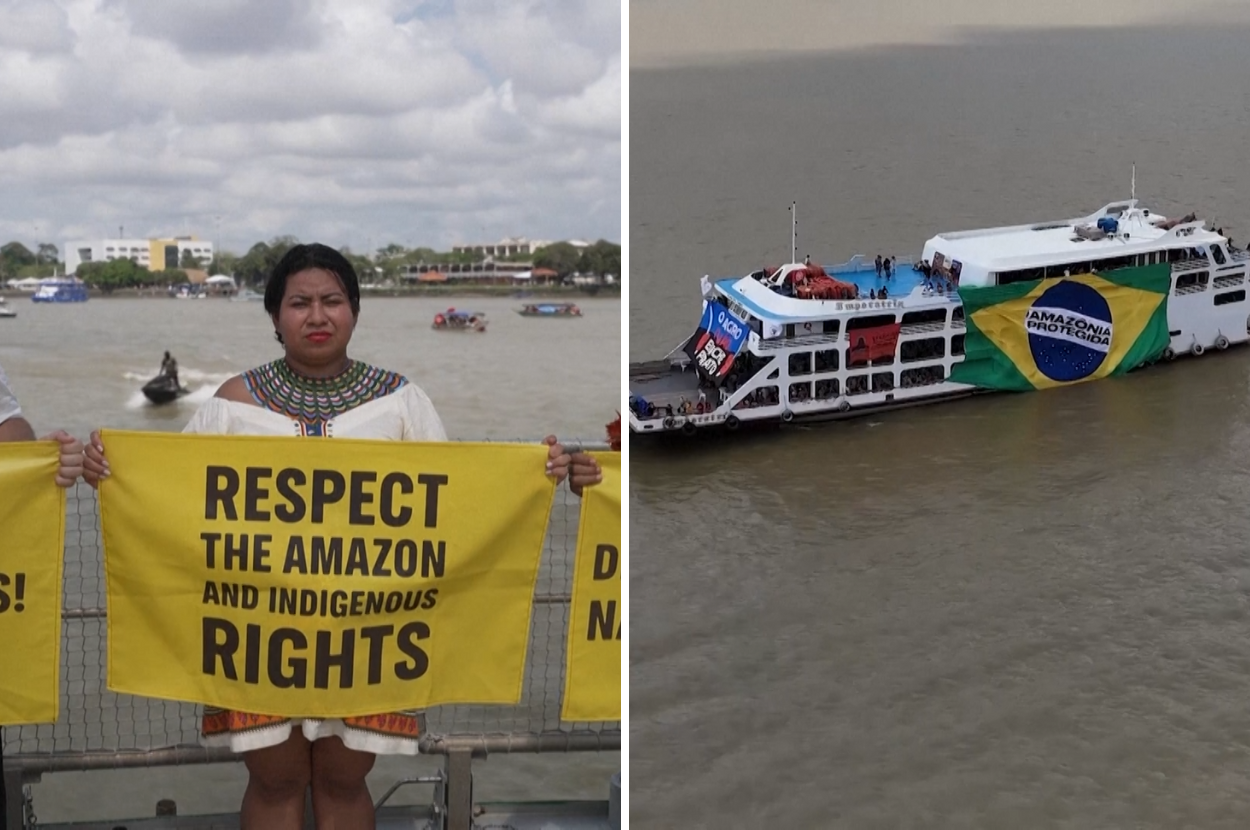 cop30 flotilla belem brazil climate justice