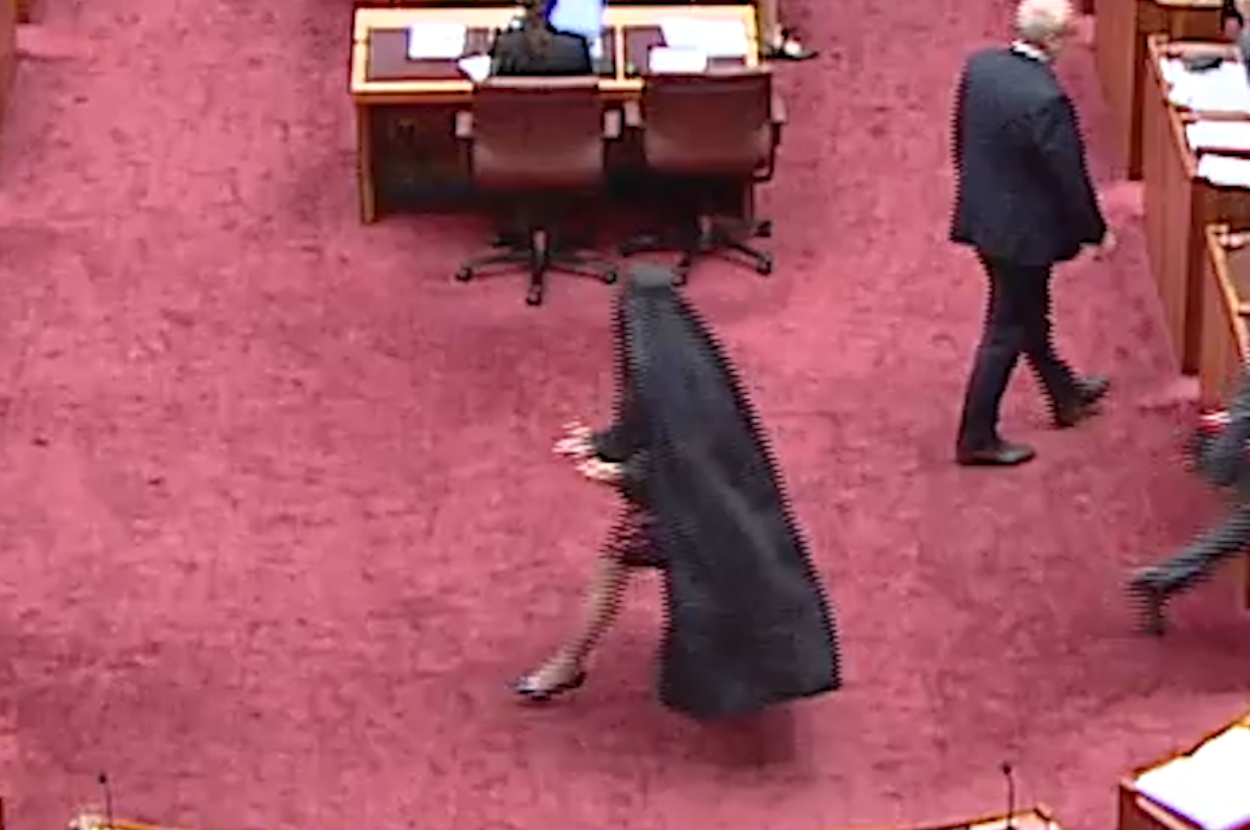 pauline hanson burqa australia far right anti islam