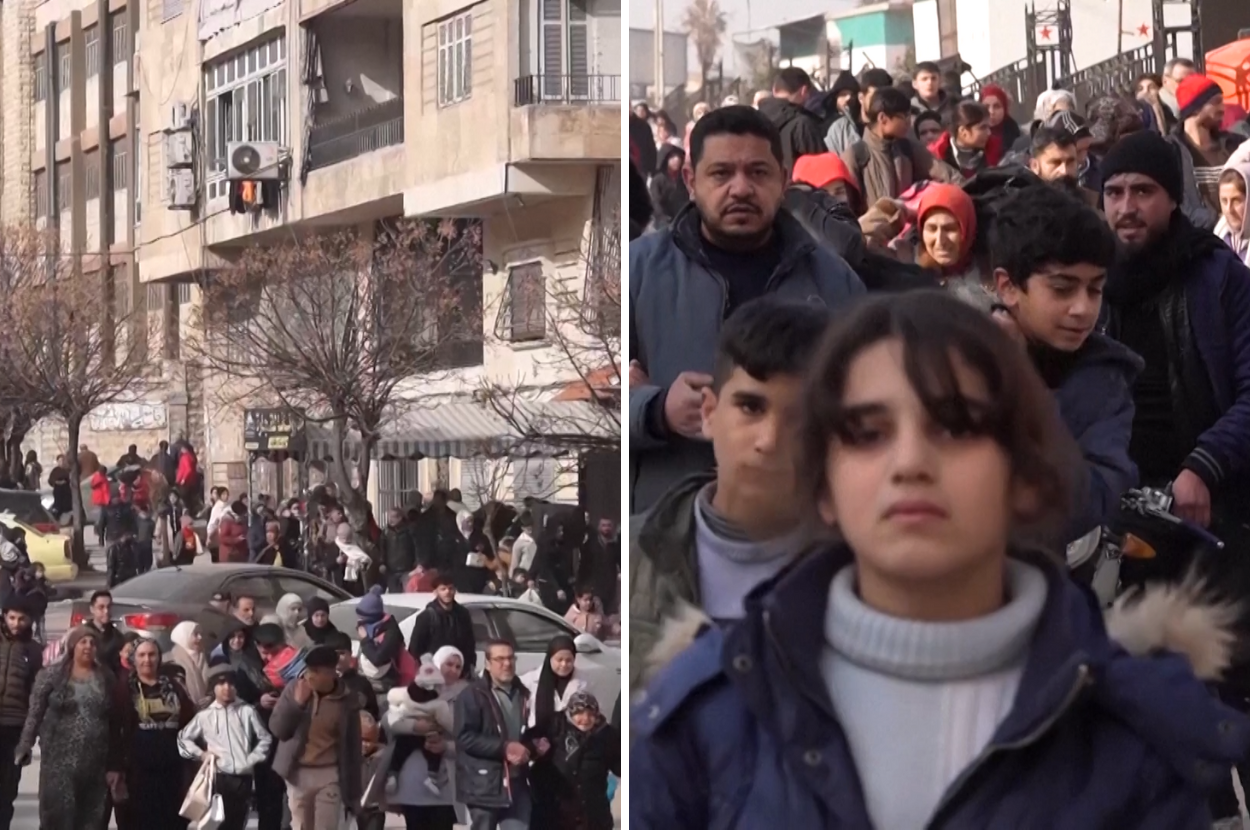 syrians flee aleppo sdf government clashes