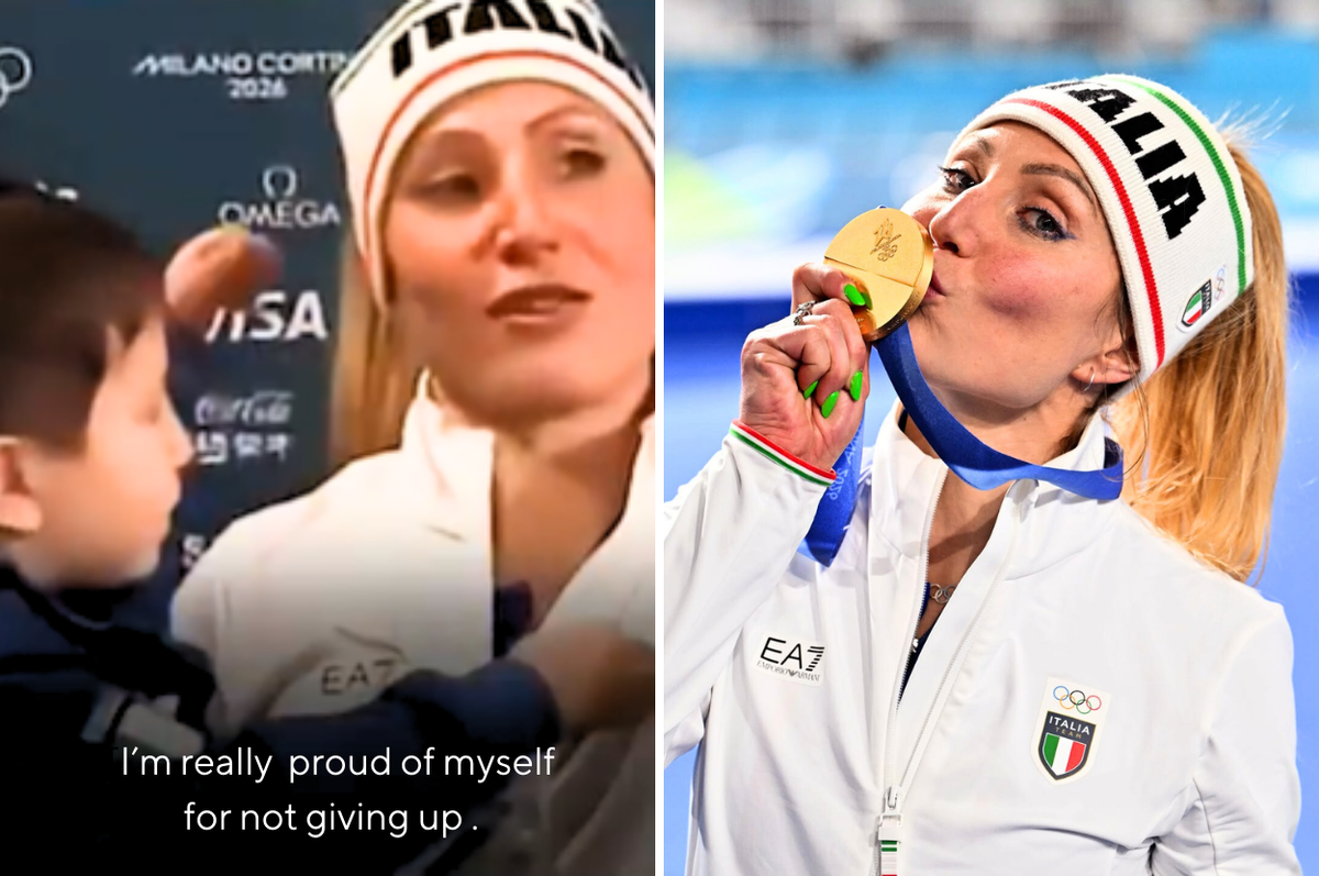 Francesca lollobrigida italy speed skater son interview