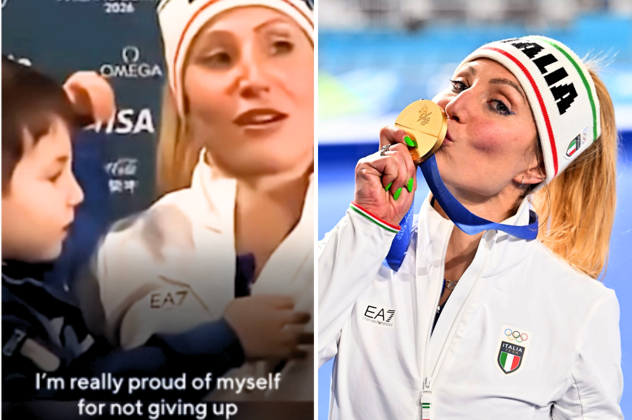 Francesca lollobrigida italy speed skater son interview