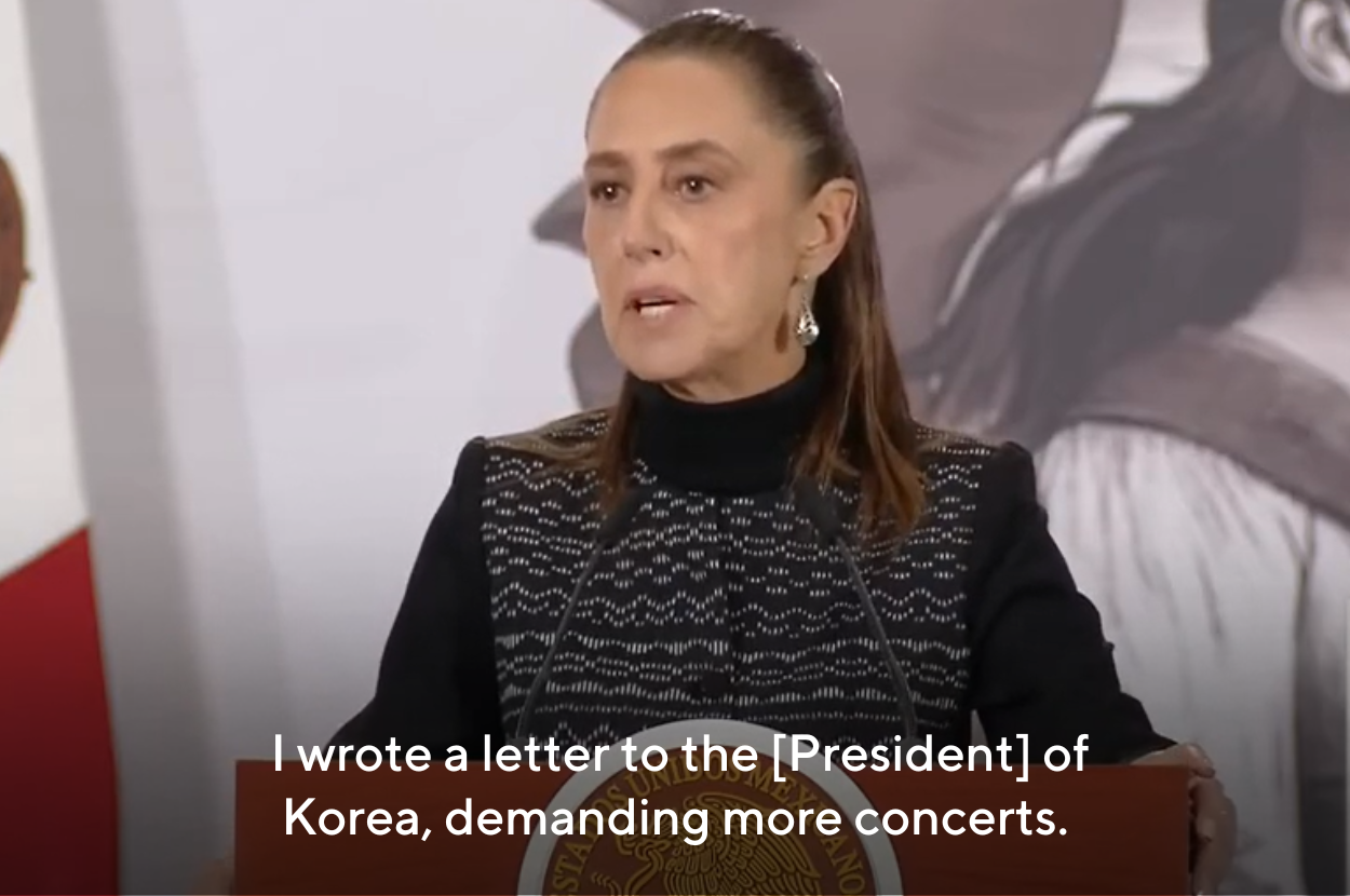 claudia sheinbaum mexico request more bts concerts