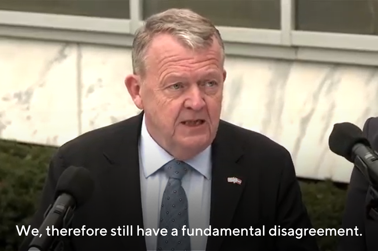 denmark greenland vance meeting fundamental disagreement