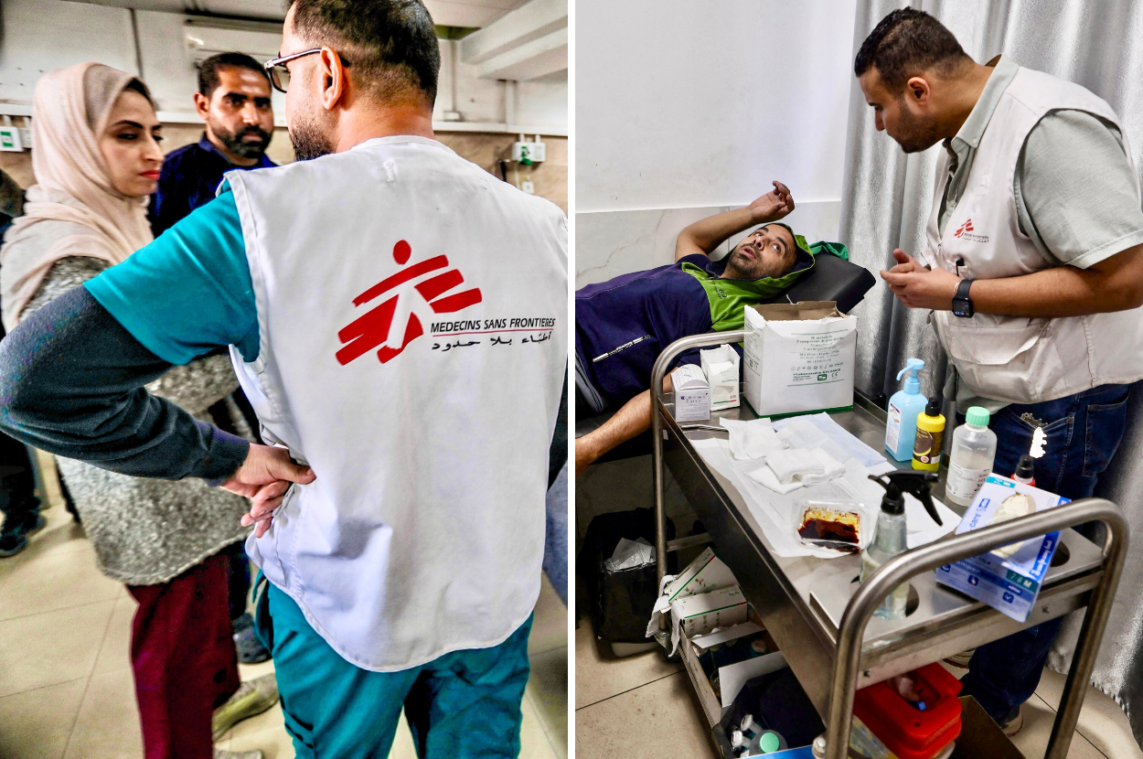 doctors without borders msf share staff details israel gaza