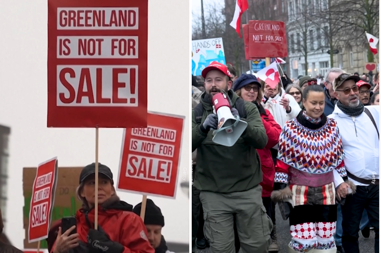 greenland denmark trump protest tariff annexation