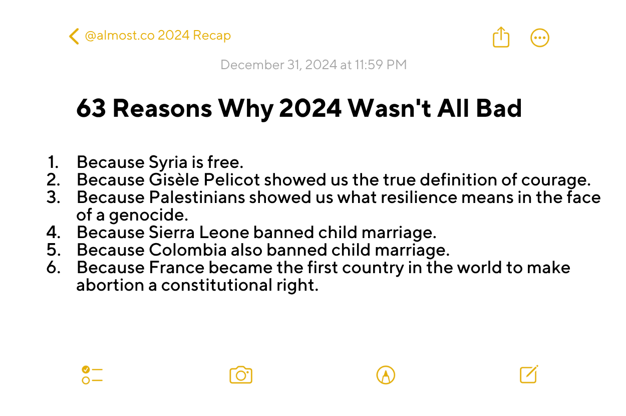 2024 good news reasons
