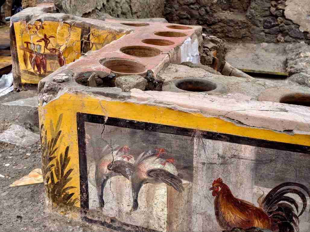Archaeologists Have Unearthed An Ancient Fast Food Stand In Pompeii In Near Perfect Condition