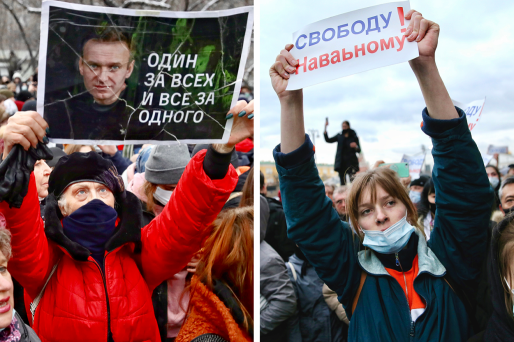 People In Russia Held Mass Protests To Free Opposition Leader Alexei Navalny Who May Be Dying In Prison