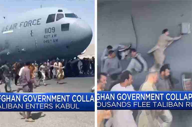People In Afghanistan Are Literally Clinging To Planes To Try To Flee After The Taliban Took Control