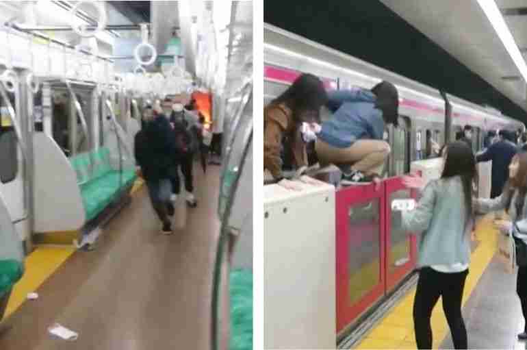 A Japanese Man Dressed Up As The Joker Stabbed Passengers On A Train And Started A Fire, Injuring 17