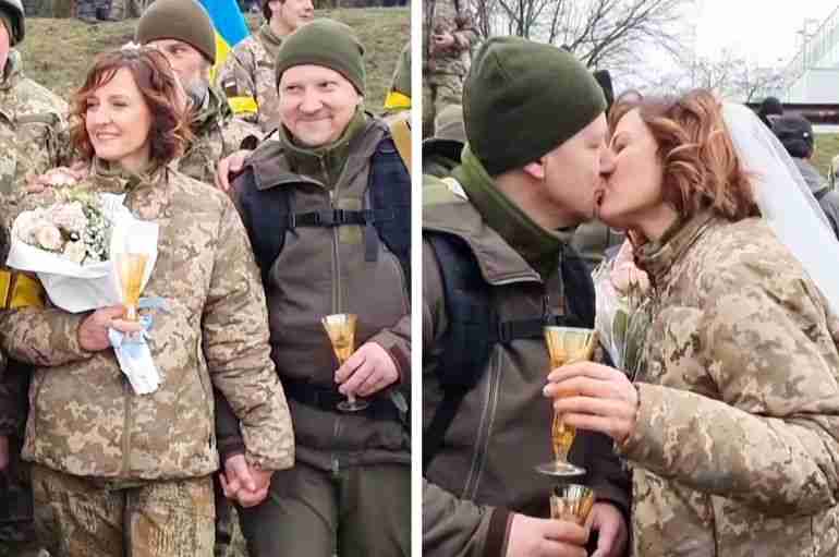 After Being Together 20 Years, This Ukrainian Military Couple Decided To Get Married At Kyiv’s Frontlines