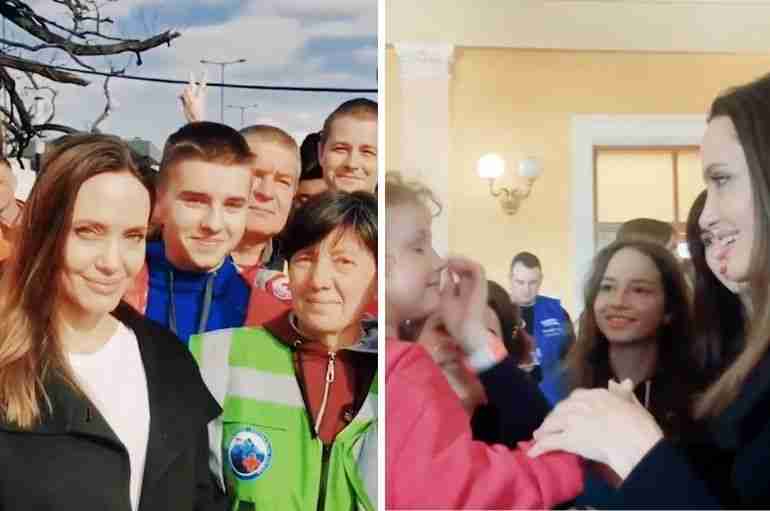 Angelina Jolie Has Made A Surprise Visit To Ukraine To Meet People Who Have Been Affected By The War
