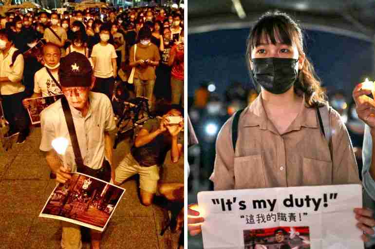 People In Taiwan Held A Vigil For The Victims Of The Tiananmen Massacre After China Banned It In Hong Kong
