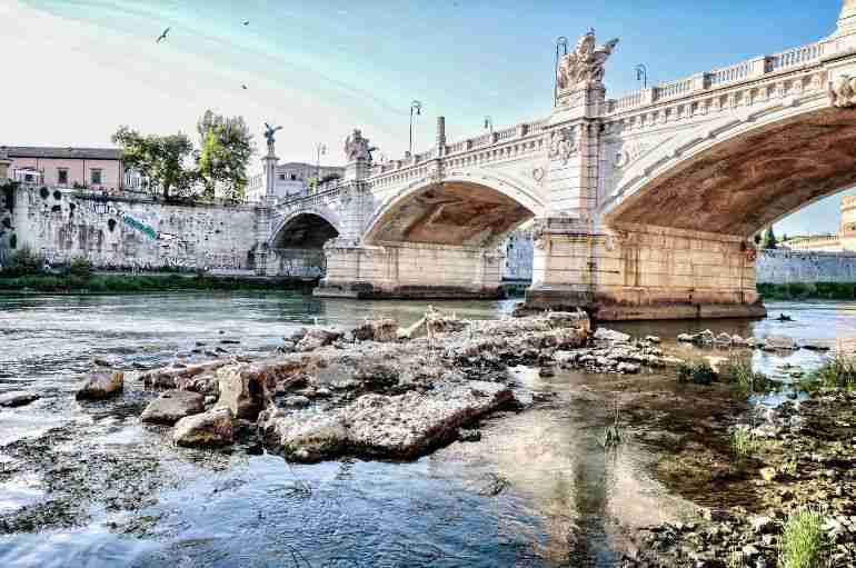Italy Is Facing A Drought So Severe Low Water Levels Have Exposed The Ruins Of An Ancient Roman Bridge
