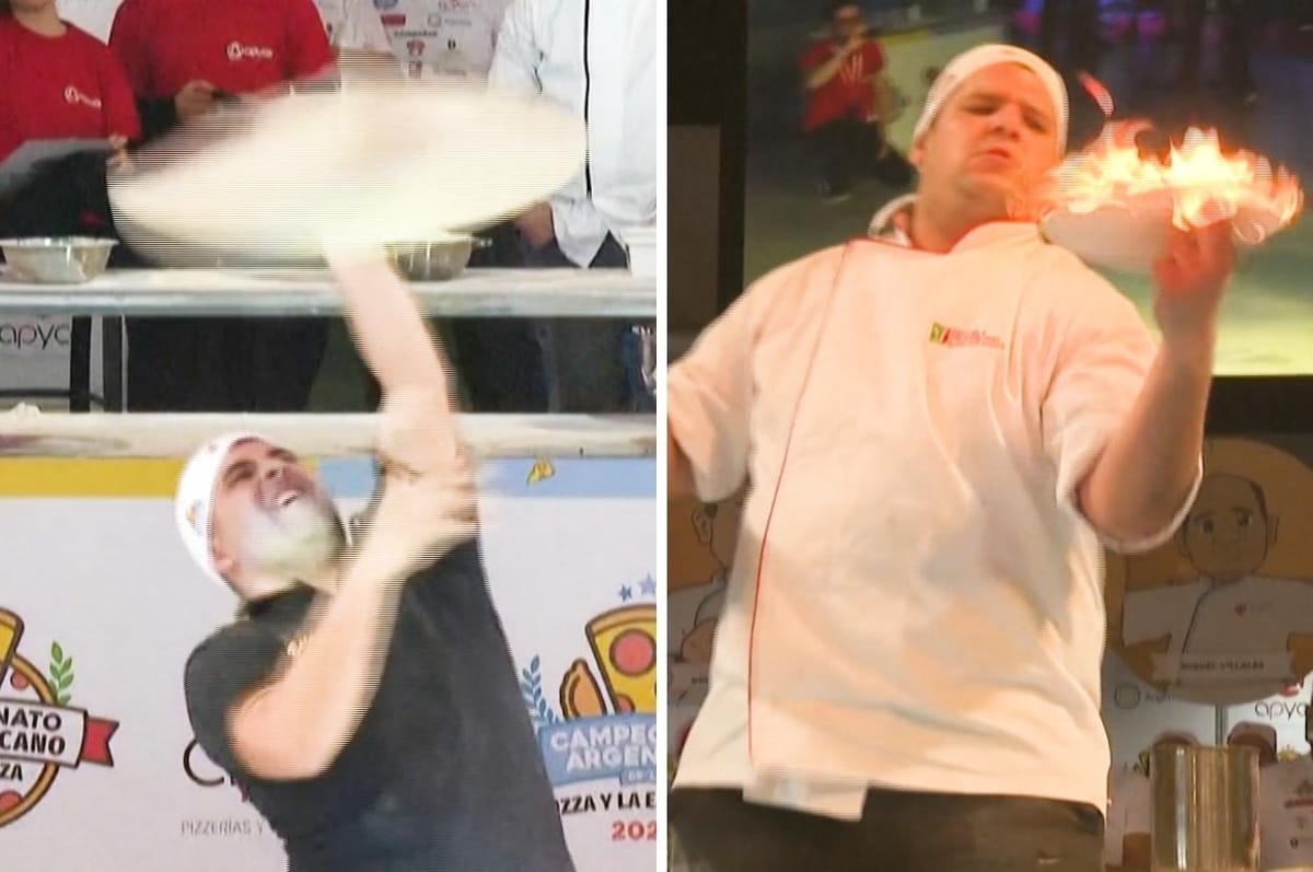 Pizza Chefs In Argentina Competed To Make The Best Pizza And Their Skills Are Absolutely Incredible