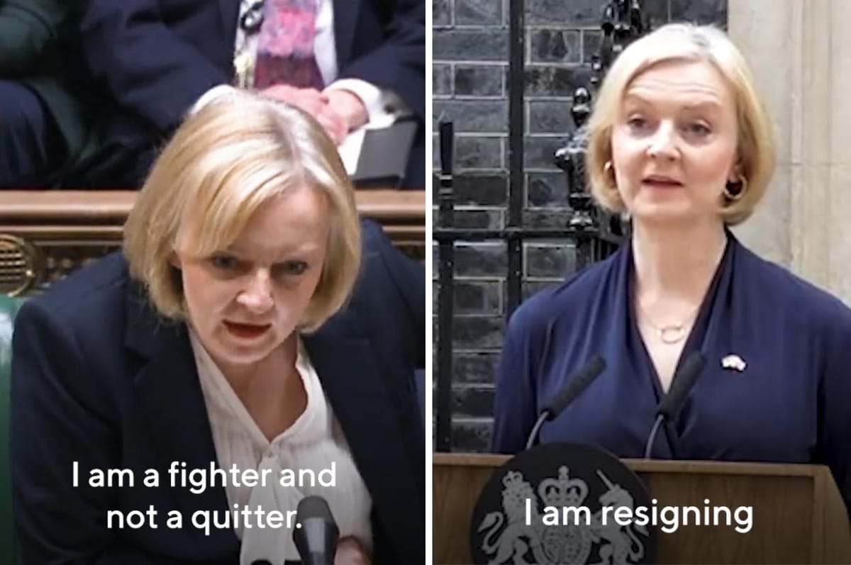 After Just 45 Days, UK Prime Minister Liz Truss Has Resigned Over Causing An Economic And Political Crisis