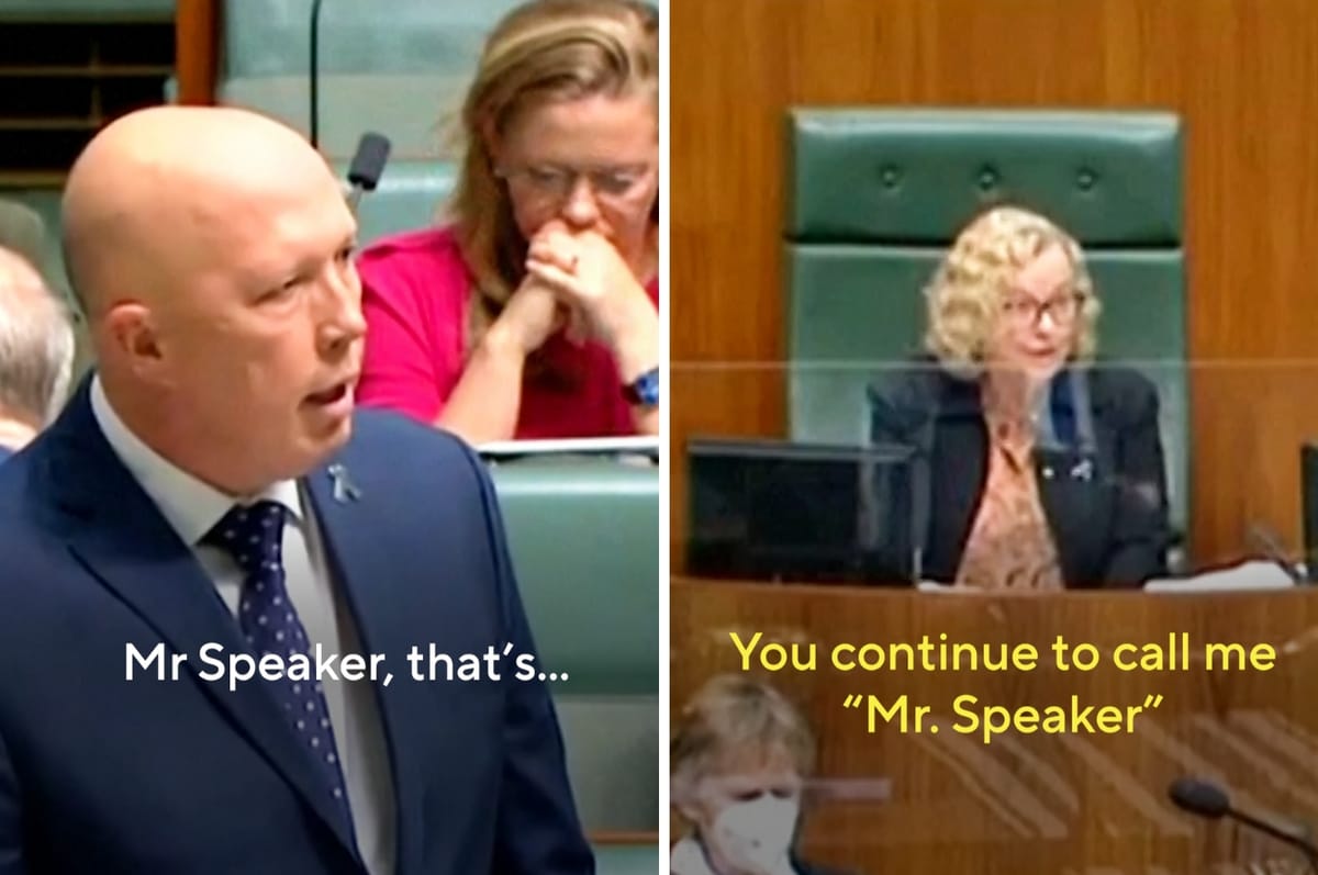 This Australian Male Politician Kept Calling The Woman Speaker “Mister” Even After She Corrected Him Multiple Times