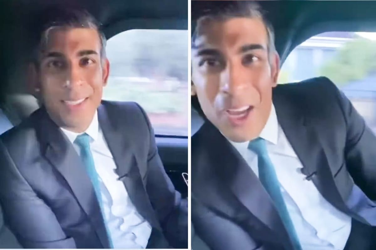 UK Prime Minister Rishi Sunak Has Been Fined For Not Wearing A Seatbelt While Filming An Instagram Video