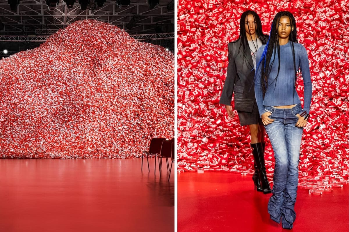 Diesel Built A 200,000 “Condom Mountain” At Milan Fashion Week To Celebrate Sex Positivity