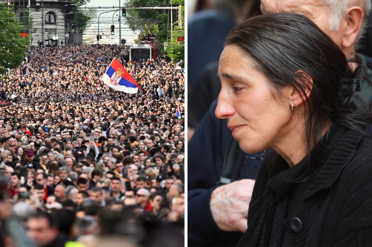 People In Serbia Held A Mass Silent Protest Against Gun Violence After Two Mass Shootings In Less Than Two Days