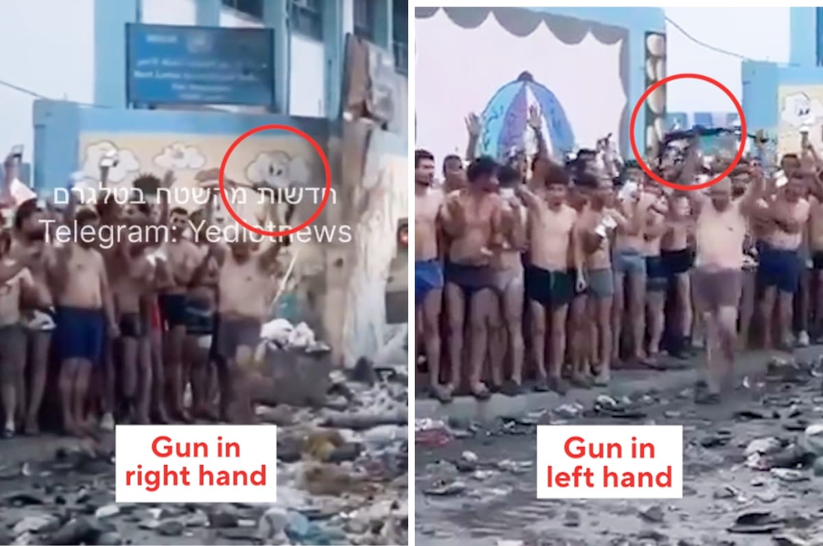 Israel Shared Videos Of “Hamas Fighters Surrendering” But People Found Lots Of Signs It Was Staged