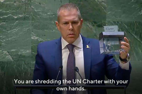 Israel’s Representative Shredded The UN Charter Because The UN Voted To Reconsider Palestine’s Membership