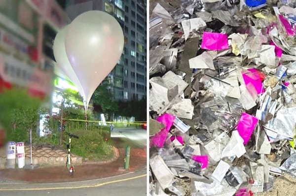 north korea trash balloon feces south propaganda bts