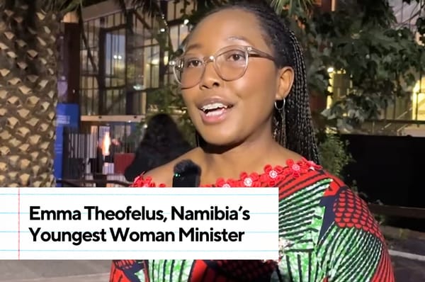 emma theofelus namibia youngest woman minister unesco world press freedom politics young people
