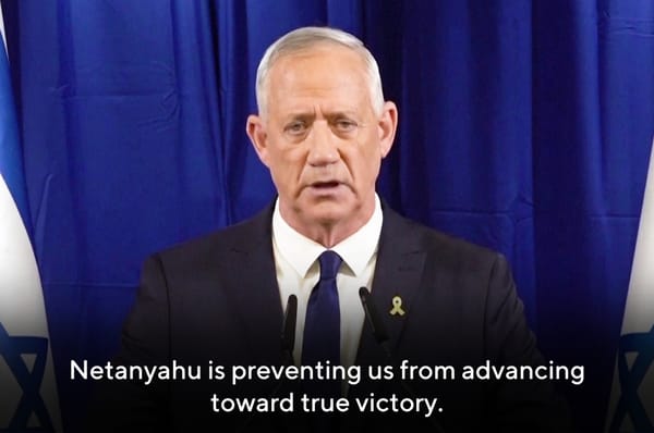 israel benny gantz resign gaza war cabinet netanyahu