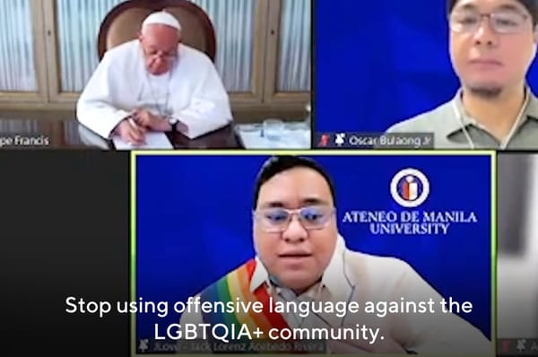 This Gay Philippine Student Called Out Pope Francis For Using An Anti-LGBTQ Word On A Livestream