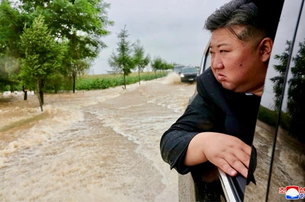 north korea flood kim jong un inspect 2024